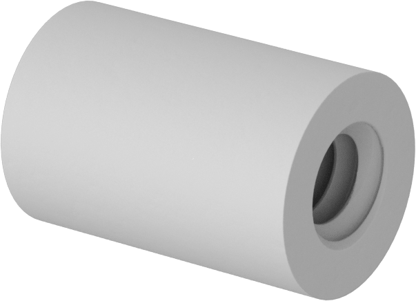 Naylon 6/6 Dişi Dişli Yuvarlak Ara Parça, 1/4" OD, 3/8" Uzunluk, 6-32 Diş Boyutu
