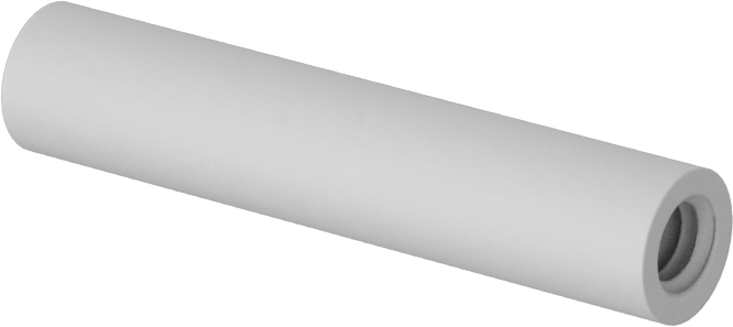 Naylon 6/6 Dişi Dişli Yuvarlak Ara Parça, 1/4" OD, 1-1/4" Uzunluk, 8-32 Diş Boyutu