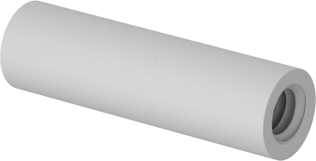 Naylon 6/6 Dişi Dişli Yuvarlak Ara Parça, 1/4" OD, 7/8" Uzunluk, 8-32 Diş Boyutu