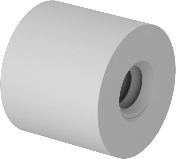 Naylon 6/6 Dişi Dişli Yuvarlak Ara Parça, 1/4" OD, 7/32" Uzunluk, 4-40 Diş Boyutu