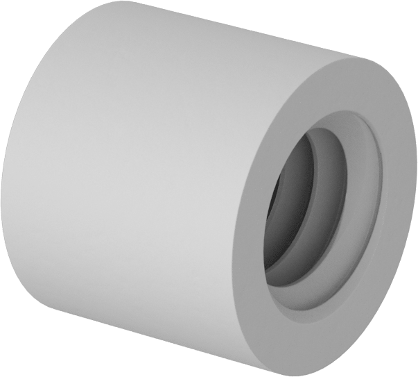 Naylon 6/6 Dişi Dişli Yuvarlak Ara Parça, 1/4" OD, 7/32" Uzunluk, 8-32 Diş Boyutu
