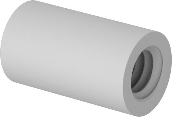 Naylon 6/6 Dişi Dişli Yuvarlak Ara Parça, 1/4" OD, 7/16" Uzunluk, 8-32 Diş Boyutu
