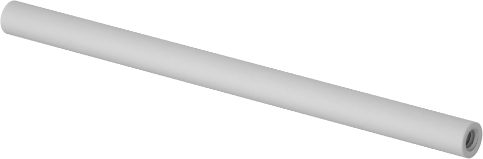 Naylon 6/6 Dişi Dişli Yuvarlak Ara Parça, 1/4" OD, 4" Uzunluk, 8-32 Diş Boyutu