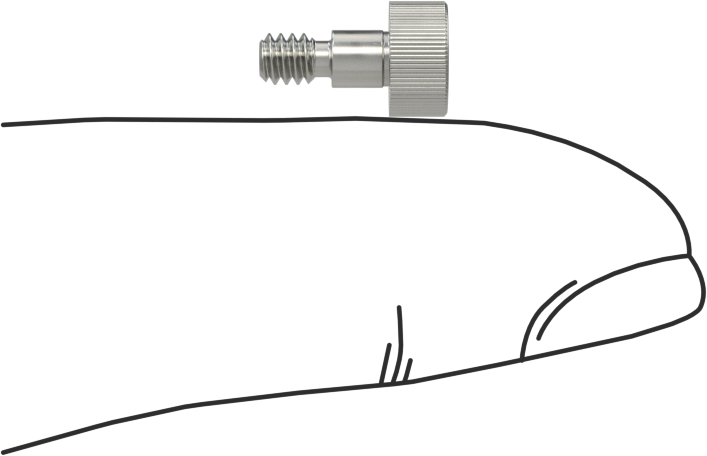 Nikel Alaşımlı Omuzlu Vida, 1/8" Omuz Çapı, 1/8" Omuz Uzunluğu, 4-40 Diş
