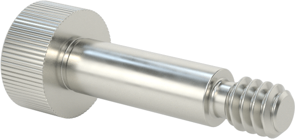 Nikel Alaşımlı Omuzlu Vida, 1/8" Omuz Çapı, 3/8" Omuz Uzunluğu, 4-40 Diş