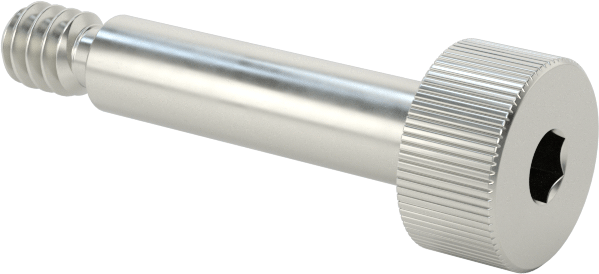 Nikel Alaşımlı Omuzlu Vida, 1/8" Omuz Çapı, 1/2" Omuz Uzunluğu, 4-40 Diş