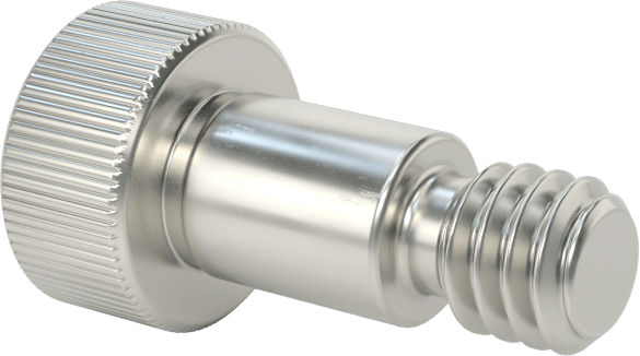 Nikel Alaşımlı Omuzlu Vida, 3/16" Omuz Çapı, 1/4" Omuz Uzunluğu, 8-32 Diş