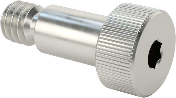 Nikel Alaşımlı Omuzlu Vida, 3/16" Omuz Çapı, 5/16" Omuz Uzunluğu, 8-32 Diş