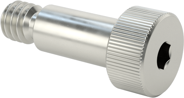 Nikel Alaşımlı Omuzlu Vida, 3/16" Omuz Çapı, 3/8" Omuz Uzunluğu, 8-32 Diş