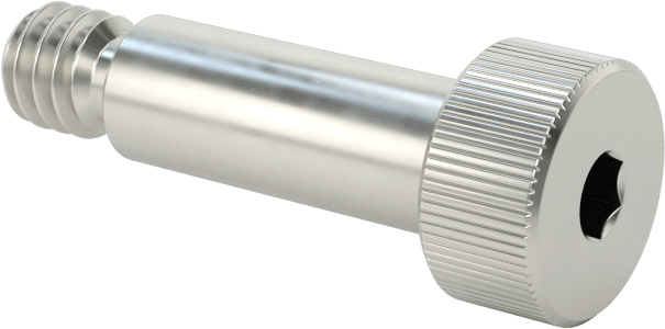 Nikel Alaşımlı Omuzlu Vida, 3/16" Omuz Çapı, 1/2" Omuz Uzunluğu, 8-32 Diş