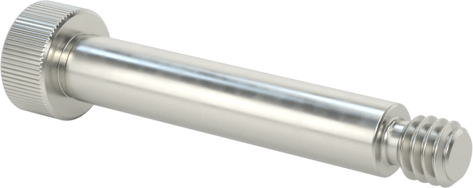 Nikel Alaşımlı Omuzlu Vida, 3/16" Omuz Çapı, 1" Omuz Uzunluğu, 8-32 Diş