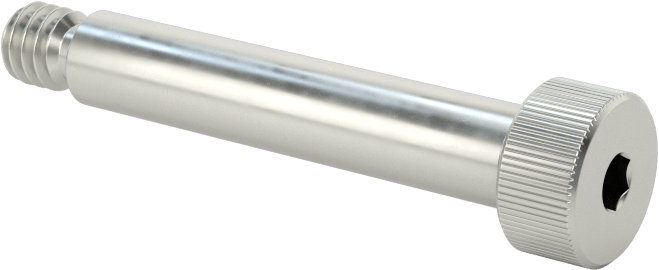 Nikel Alaşımlı Omuzlu Vida, 3/16" Omuz Çapı, 1" Omuz Uzunluğu, 8-32 Diş