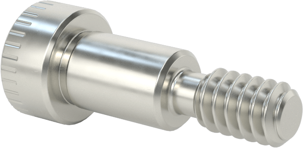 Nikel Alaşımlı Omuzlu Vida, 1/4" Omuz Çapı, 3/8" Omuz Uzunluğu, 10-24 Diş