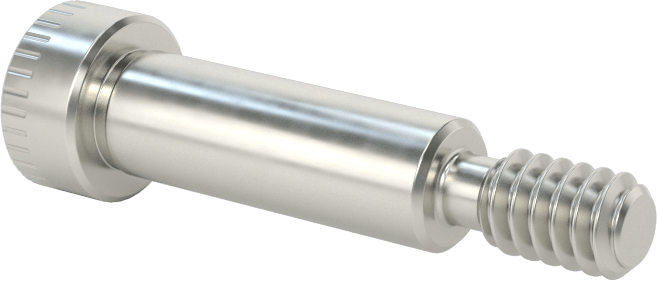 Nikel Alaşımlı Omuzlu Vida, 1/4" Omuz Çapı, 3/4" Omuz Uzunluğu, 10-24 Diş