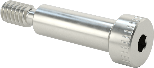 Nikel Alaşımlı Omuzlu Vida, 1/4" Omuz Çapı, 3/4" Omuz Uzunluğu, 10-24 Diş