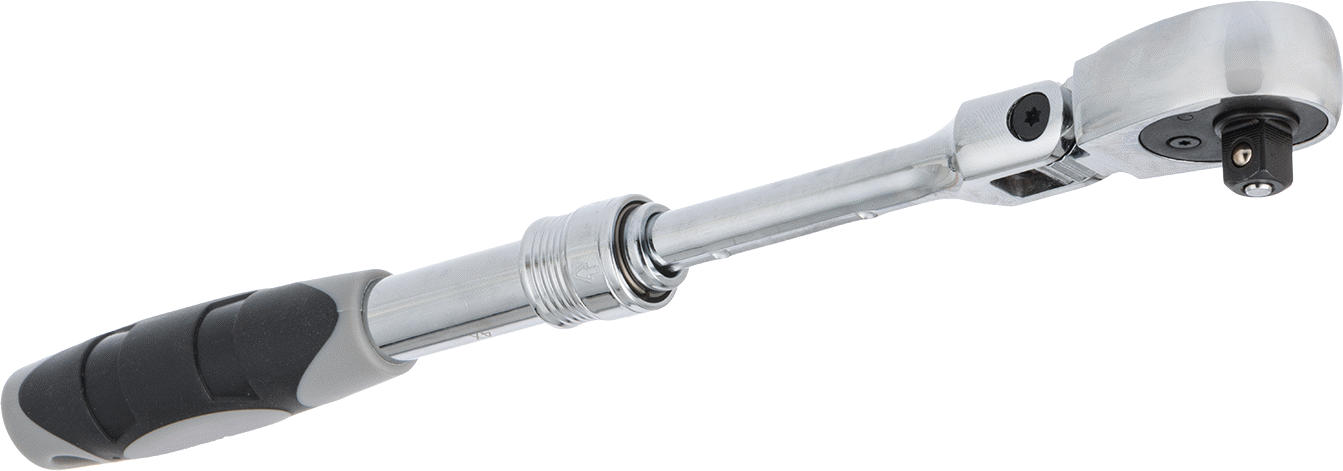 Hızlı Açma Esnek Başlıklı Cırcır Anahtarı, 3/8" Kare Tahrik, 9-1/2“ ila 13-1/2” Ayarlanabilir Toplam Uzunluk