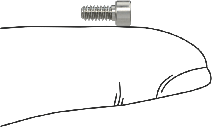 Nikel Alaşımlı Soket Başlı Vida, 4-40 Diş Boyutu, 1/4" Uzunluk