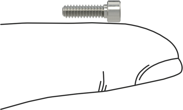 Nikel Alaşımlı Soket Başlı Vida, 4-40 Diş Boyutu, 3/8" Uzunluk