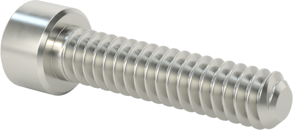 Nikel Alaşımlı Soket Başlı Vida, 4-40 Diş Boyutu, 1/2" Uzunluk