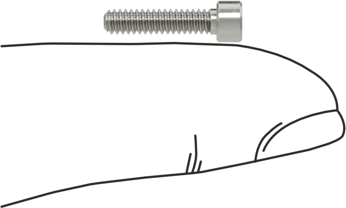 Nikel Alaşımlı Soket Başlı Vida, 4-40 Diş Boyutu, 1/2" Uzunluk