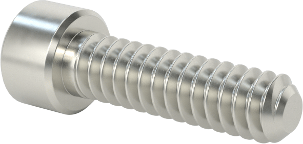 Nikel Alaşımlı Soket Başlı Vida, 6-32 Diş Boyutu, 1/2" Uzunluk