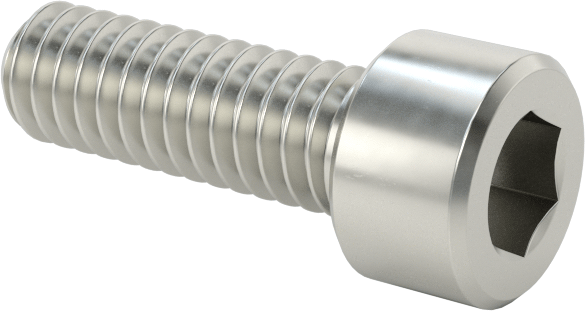 Nikel Alaşımlı Soket Başlı Vida, 8-32 Diş Boyutu, 1/2" Uzunluk
