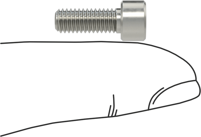 Nikel Alaşımlı Soket Başlı Vida, 10-32 Diş Boyutu, 1/2" Uzunluk