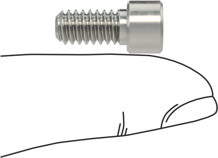 Nikel Alaşımlı Soket Başlı Vida, 1/4"-20 Diş Boyutu, 1/2" Uzunluk