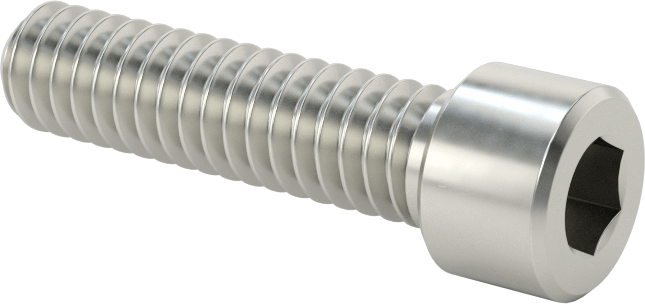 Nikel Alaşımlı Soket Başlı Vida, 1/4"-20 Diş Boyutu, 1" Uzunluk