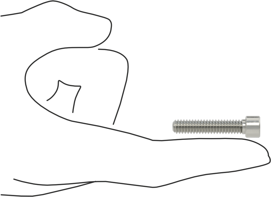 Nikel Alaşımlı Soket Başlı Vida, 1/4"-20 Diş Boyutu, 1-1/4" Uzunluk