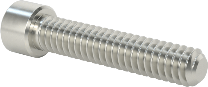 Nikel Alaşımlı Soket Başlı Vida, 1/4"-20 Diş Boyutu, 1-1/4" Uzunluk