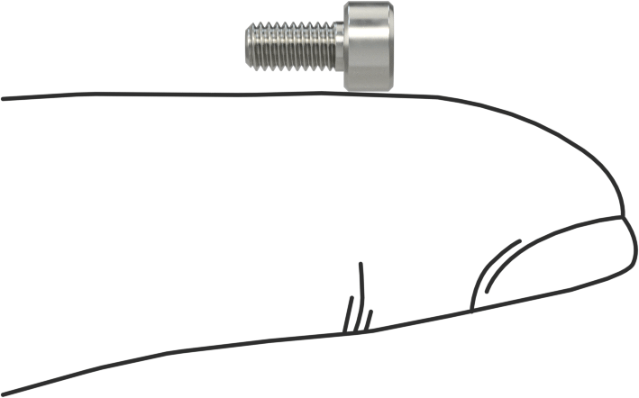 Nikel Alaşımlı Soket Başlı Vida, M3 x 0,5 mm Dişli, 6 mm Uzunluk