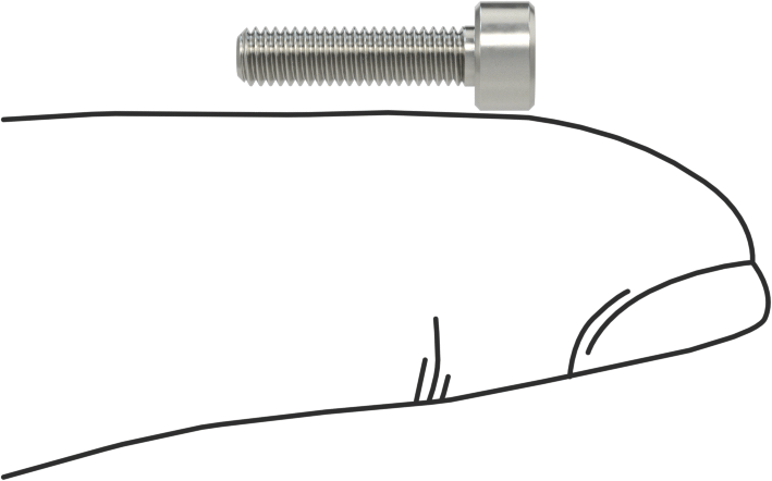 Nikel Alaşımlı Soket Başlı Vida, M3 x 0,5 mm Dişli, 12 mm Uzunluk