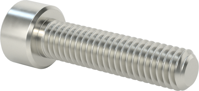 Nikel Alaşımlı Soket Başlı Vida, M6 x 1 mm Diş, 25 mm Uzunluk