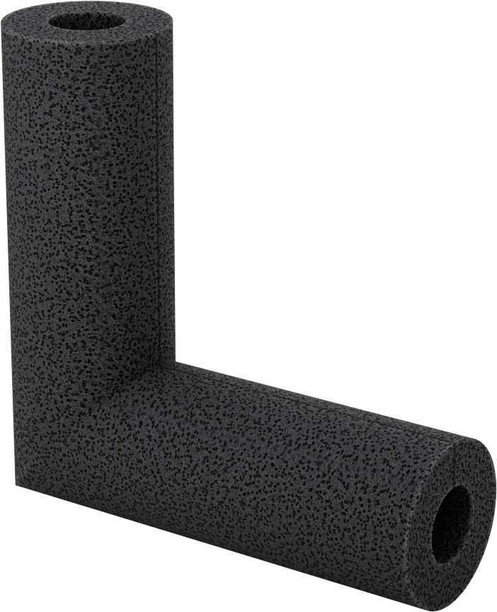 Polietilen Köpük Yalıtım, Dirsek, 3/8" Kalın Duvar, 5/8" ID