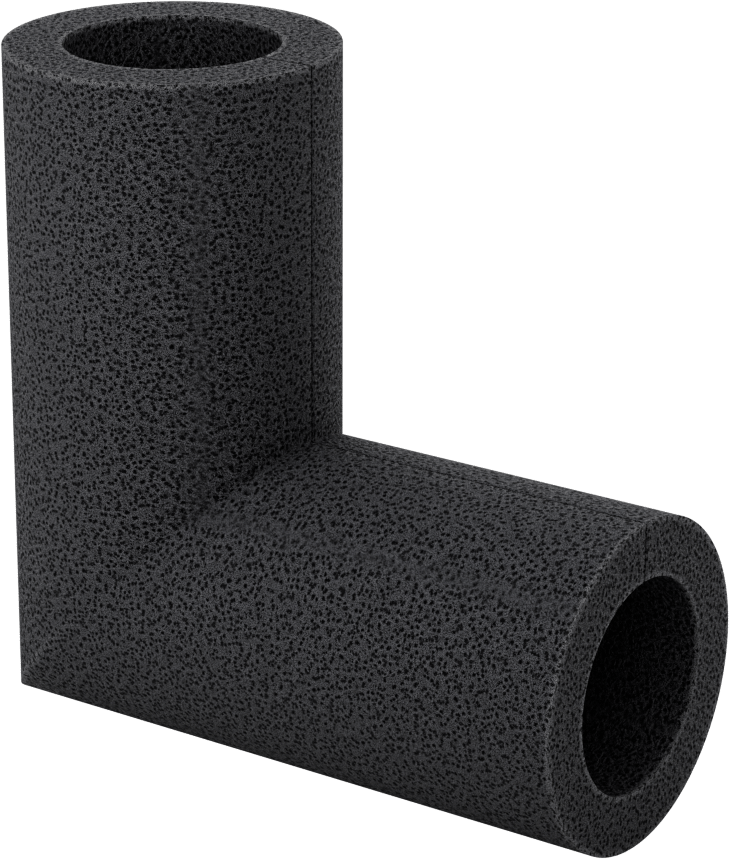 Polietilen Köpük Yalıtım, Dirsek, 3/8" Kalın Duvar, 1-3/8" ID