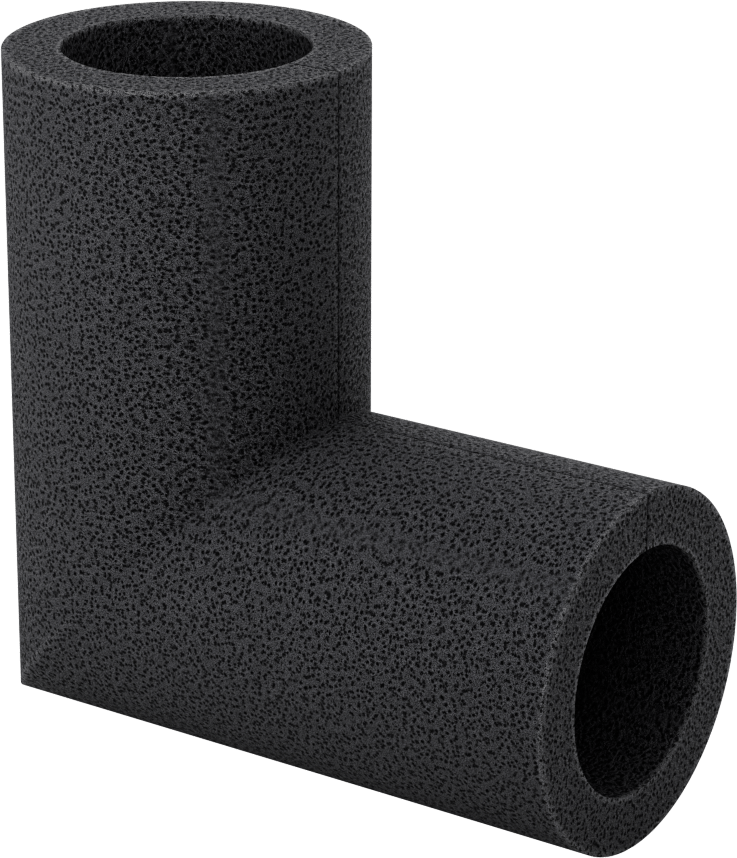Polietilen Köpük Yalıtım, Dirsek, 3/8" Kalın Duvar, 1-5/8" ID