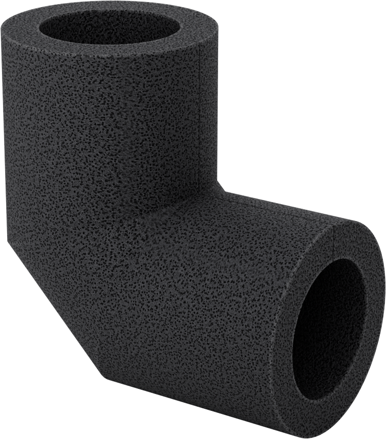 Polietilen Köpük Yalıtım, Dirsek, 1/2" Kalın Duvar, 1-7/8" ID
