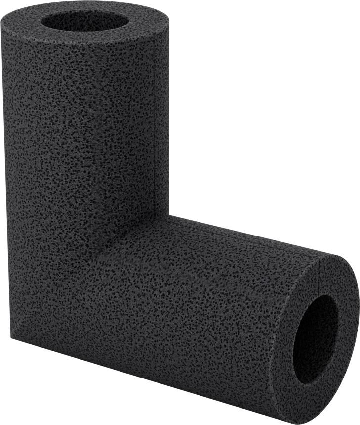 Polietilen Köpük Yalıtım, Dirsek, 1/2" Kalın Duvar, 1-1/8" ID