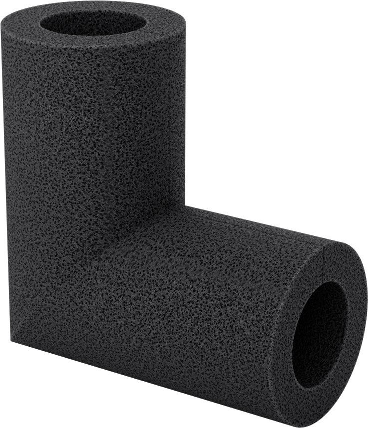 Polietilen Köpük Yalıtım, Dirsek, 1/2" Kalın Duvar, 1-3/8" ID