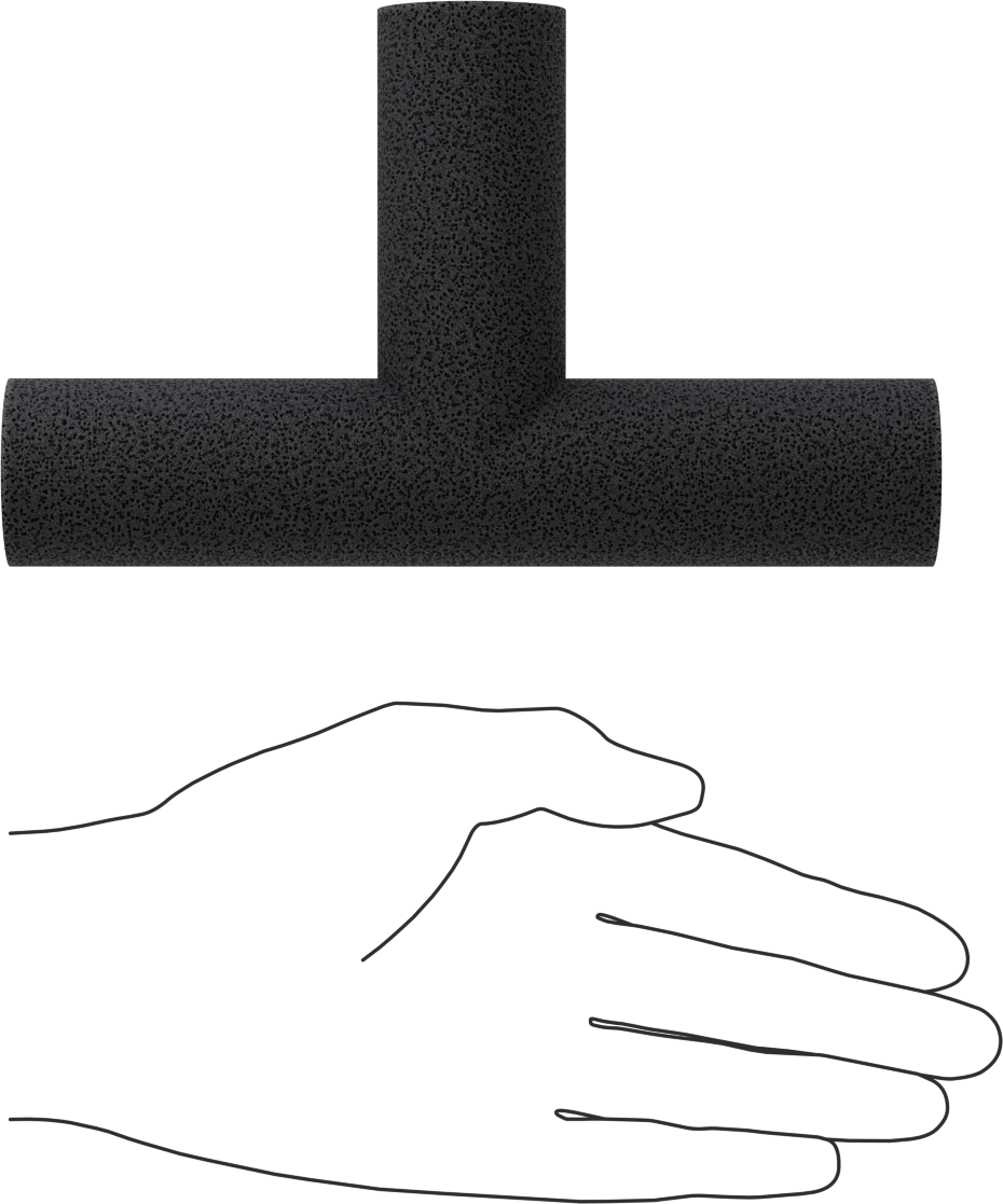 Polietilen Köpük Yalıtım, T, 3/8" Kalın Duvar, 5/8" ID