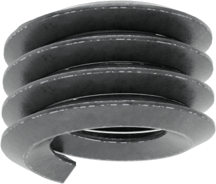 Helisel Ek Parça, Yağlanmış 18-8 Paslanmaz Çelik, 1/4"-20 Diş, 1/4" Takılı Uzunluk