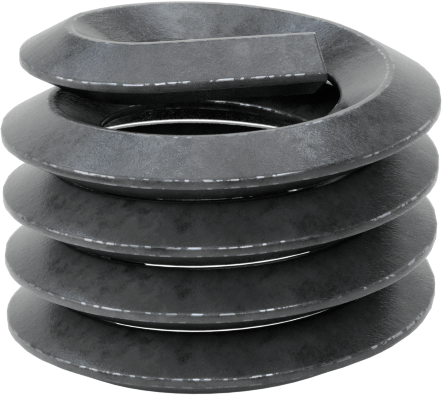 Helisel Ek Parça, Yağlanmış 18-8 Paslanmaz Çelik, 1/4"-20 Diş, 1/4" Takılı Uzunluk