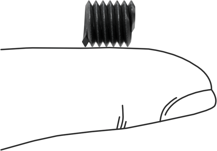 Helisel Ek Parça, Yağlanmış 18-8 Paslanmaz Çelik, 1/4"-20 Diş, 3/8" Takılı Uzunluk