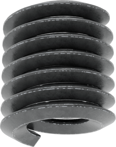 Helisel Ek Parça, Yağlanmış 18-8 Paslanmaz Çelik, 1/4"-20 Diş, 3/8" Takılı Uzunluk