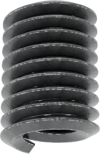 Helisel Ek Parça, Yağlanmış 18-8 Paslanmaz Çelik, 1/4"-20 Diş, 1/2" Takılı Uzunluk