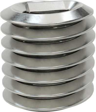 Helisel Ek Parça, Nitronic 60 Paslanmaz Çelik, 1/4"-20 Diş Boyutu, 0,375 inç Takılı Uzunluk