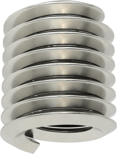 Helisel Ek Parça, Nitronic 60 Paslanmaz Çelik, Vida Kilidi, 5/16"-18 Diş, 0,469 inç Uzunluk