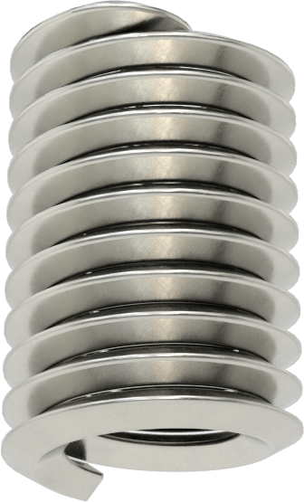 Helisel Ek Parça, Nitronic 60 Paslanmaz Çelik, Vida Kilidi, 5/16"-18 Diş, 0,625 inç Uzunluk