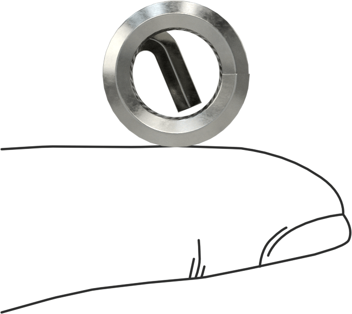 Helisel Ek Parça, Parçacık İçermeyen Ortamlar için, Paslanmaz Çelik, 1/2"-13, 1/2" Uzunluk
